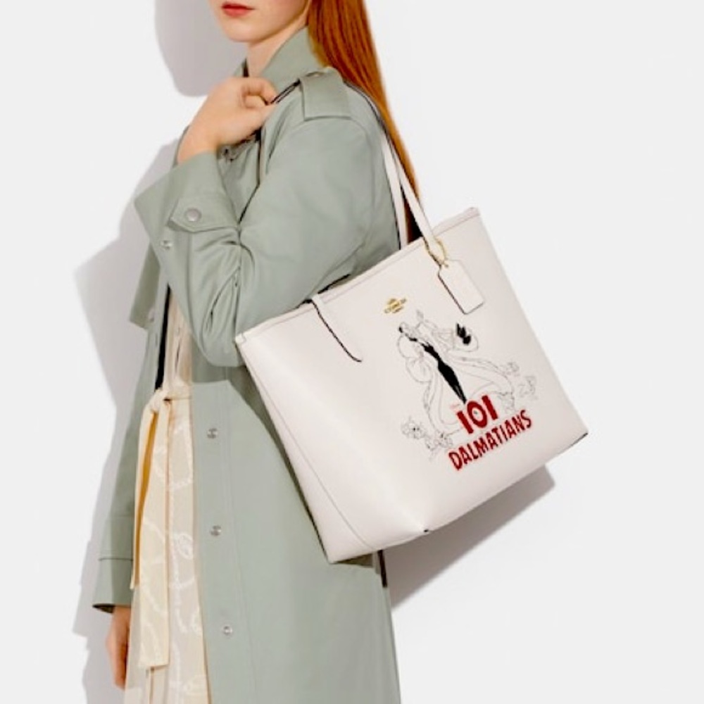 Disney X Coach 101 Dalmatians Tote Bag Limited Edition Cruella DeVille NWT